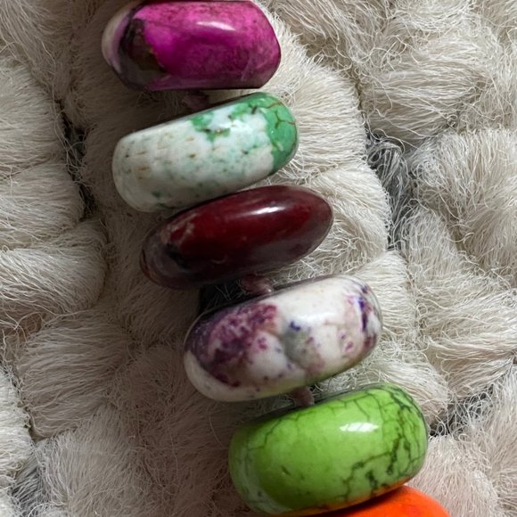 Artisan Crafted ART Long Statement Necklace NEW 24 - Picture 7 of 8